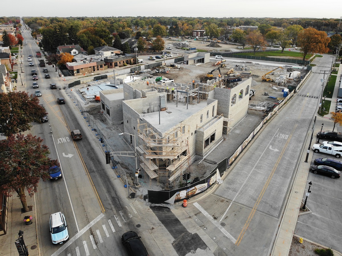 Harmony Square construction on October 22, 2024
